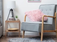 Sleep Design Farley Light Grey Fabric Chair Thumbnail
