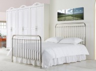 Time Living Rose 4ft6 Double Chrome Nickel Metal Bed Frame Thumbnail