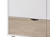 LPD Stockholm 2 Door Wardrobe In White And Oak Thumbnail