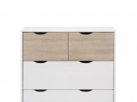 LPD Stockholm 2 Plus 2 Drawer Chest In White And Oak Thumbnail