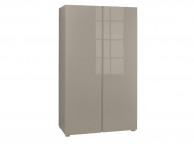 LPD Puro 2 Door Wardrobe In Stone Gloss Thumbnail