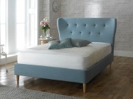 Limelight Aurora 4ft6 Double Duck Egg Blue Fabric Bed Frame Thumbnail