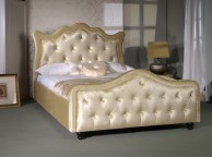 Limelight Vega 4ft6 Double Gold Velvet Fabric Bed Frame Thumbnail