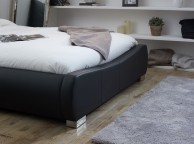 Limelight Dorado 4ft6 Double Black Faux Leather Bed Frame Thumbnail