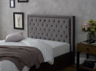 Limelight Rhea 5ft Kingsize Plush Silver Velvet Fabric Bed Frame Thumbnail