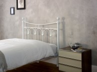 Limelight Gamma 4ft6 Double White Metal Bed Frame Thumbnail
