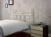 Limelight Gamma 4ft6 Double White Metal Bed Frame Thumbnail