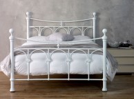 Limelight Gamma 5ft Kingsize White Metal Bed Frame Thumbnail