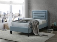 Limelight Picasso 4ft Small Double Blue Fabric Bed Frame Thumbnail