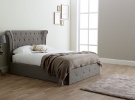 Limelight Epsilon 6ft Super Kingsize Grey Fabric Ottoman Bed Frame Thumbnail