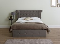 Limelight Epsilon 5ft Kingsize Grey Fabric Ottoman Bed Frame Thumbnail