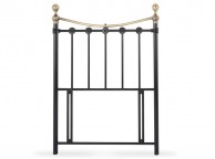Limelight Corona 5ft King Size Black Metal Headboard Thumbnail