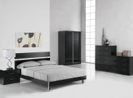 LPD Novello Bedside In Black Gloss Thumbnail