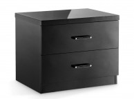 LPD Novello Bedside In Black Gloss Thumbnail