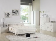 LPD Novello Sliding Door Wardrobe In White Gloss Thumbnail