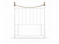 Limelight Corona 4ft6 Double White Metal Headboard Thumbnail