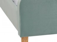 LPD Pierre 5ft Kingsize Aqua Velvet Fabric Bed Frame Thumbnail