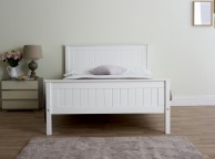 Limelight Taurus 5ft Kingsize White Wooden Bed Frame Thumbnail