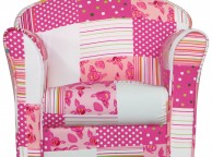 Kidsaw Pink Patchwork Childrens Mini Armchair Thumbnail