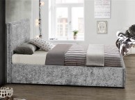 Birlea Hannover 5ft Kingsize Steel Crushed Velvet Fabric Ottoman Bed Thumbnail