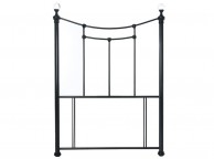 Limelight Metis 4ft6 Double Metallic Black Metal Headboard with Crystal Thumbnail
