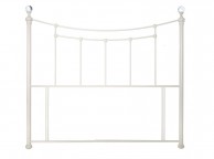Limelight Metis 4ft6 Double Ivory Metal Headboard with Crystal Thumbnail