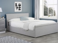 Birlea Stratus 5ft Kingsize Grey Fabric Side Lift Ottoman Bed Frame Thumbnail