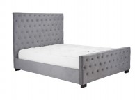 Birlea Marquis 6ft Super Kingsize Grey Velvet Fabric Bed Frame Thumbnail