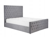 Birlea Marquis 6ft Super Kingsize Grey Velvet Fabric Ottoman Bed Frame Thumbnail