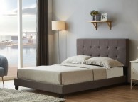 Birlea Rochelle 4ft Small Double Grey Fabric Bed Frame Thumbnail