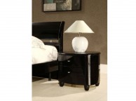 Birlea Aztec Black Gloss 2 Drawer Nightstand Thumbnail