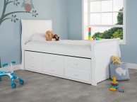 Birlea Verona 3ft Single White Wooden Guest Cabin Bed Thumbnail