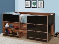 Birlea Merlin Cabin Bed Black And Walnut Thumbnail