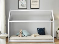 Birlea House 3ft Single White Wooden Bed Frame Thumbnail