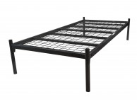 Metal Beds Platform 4ft6 (135cm) Double Contract Black Metal Bed Frame Thumbnail
