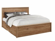 Birlea Stockwell 5ft Kingsize Oak Finish Wooden Bed Frame With Drawers Thumbnail