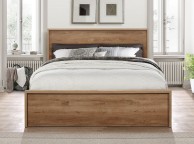 Birlea Stockwell 4ft6 Double Oak Finish Wooden Bed Frame With Drawers Thumbnail