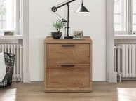 Birlea Stockwell Oak Finish 2 Drawer Bedside Thumbnail