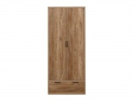 Birlea Stockwell Oak Finish 2 Door 1 Drawer Wardrobe Thumbnail