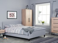 Birlea Conrad Silver Oak Finish 1 Drawer Bedside Thumbnail