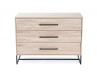 Birlea Conrad Silver Oak Finish 3 Drawer Chest Thumbnail