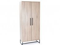 Birlea Conrad Silver Oak Finish 2 Door Wardrobe Thumbnail