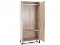 Birlea Conrad Silver Oak Finish 2 Door Wardrobe Thumbnail