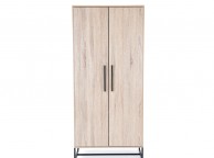 Birlea Conrad Silver Oak Finish 2 Door Wardrobe Thumbnail