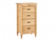 Birlea Pembroke Pine 4 Drawer Narrow Chest Thumbnail