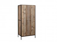 Birlea Urban Rustic Finish 2 Door Wardrobe Thumbnail