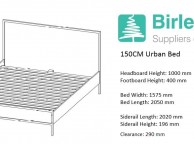 Birlea Urban 5ft Kingsize Wooden Rustic Finish Bed Frame Thumbnail