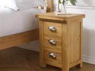 Birlea Woburn Oak 3 Drawer Small Bedside Thumbnail