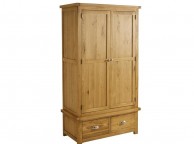 Birlea Woburn Oak 2 Door 2 Drawer Wardrobe Thumbnail