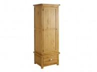 Birlea Woburn Oak 1 Door 1 Drawer Wardrobe Thumbnail